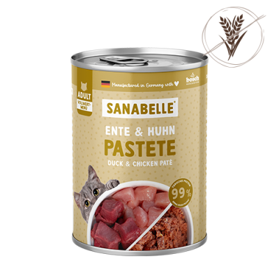 Sanabelle Sanabelle Nassfutter mit Ente & Huhn 400g