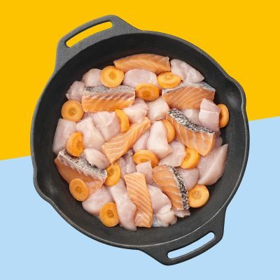 Thumbnail 7: Dogs'n Tiger Adult, Katzenfutter, Freigeist, Katzen Nassfutter, Getreidefrei, Huhn, Lachs & Karotte, 6x 200g