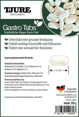 Thumbnail 2: TJURE TJURE - Gastro Tabs 250 g | Für den Gesunden Magen und Darm