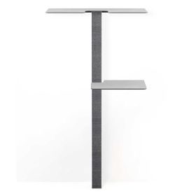 stylecats® Kratzbaum Mounty Large mit Doppel- & Zwischenboden anthrazit Doppel / rechts unten Sisal anthrazit Cozy hellgrau, 170 cm