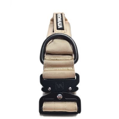 Thumbnail 4: Vitomalia Taktisches Hundehalsband mit belastbarer Schnalle & Magnet Handgriff - Beige