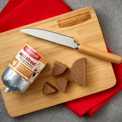 Thumbnail 1: Fleischeslust meat & treat Huhn mit körnigem Frischkäse (15x200 g) Trainingswurst