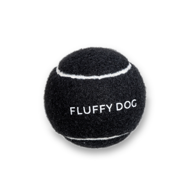 Thumbnail 3: Fluffy Dog Fluffy Ball Set – 3 vegane Hundespielbälle mit Baumwolltasche, weich & federnd