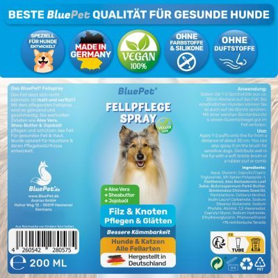 Thumbnail 2: BluePet Entfilzungsspray - Fellspray für Hunde & Katzen