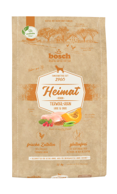 Bild 1 von 1: bosch Tiernahrung Heimat Senior Tierwohl-Huhn – getreidefrei Trockenfutter – 12kg