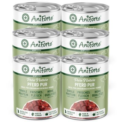 Thumbnail 8: AniForte Nassfutter Pferd Pur 6 x 800 g
