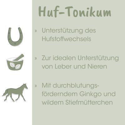 Thumbnail 4: cdVet EquiGreen Huf-Tonikum 1 L – Ergänzungsfutterlösung für den Hufstoffwechsel bei Pferden