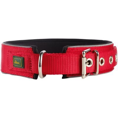 HUNTER Halsband Neopren Reflect S-M (45), rot/schwarz