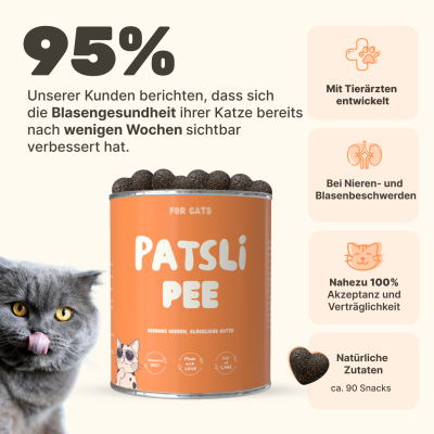 Thumbnail 7: Patsli Funktionaler Katzensnack zur Unterstützung der Harnwege und Blasengesundheit – entwickelt für den täglichen Bedarf