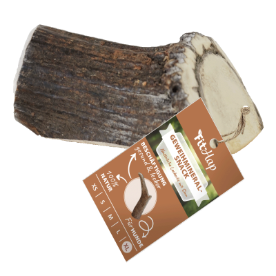 Thumbnail 1: Fit-Hap Geweihmineral-Snack XL (160-250 g) – Natürlicher Kausnack aus Geweih für Hunde