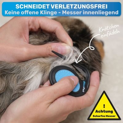 Thumbnail 5: BluePet 2x Entfilzungsmesser