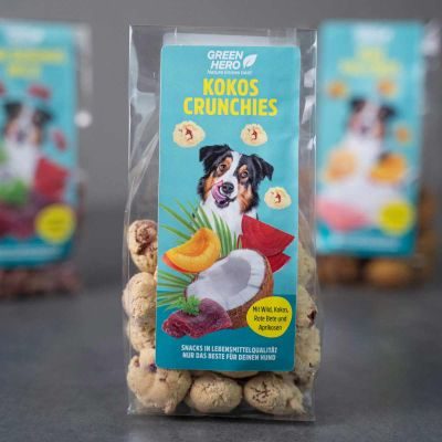 Thumbnail 6: Greenhero Green Hero Kokos Crunchies – natürlicher Hunde Leckerli