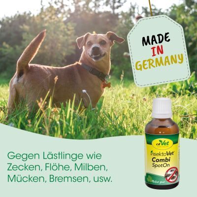 Thumbnail 2: insektoVet® Combi SpotOn 50 ml – Natürliches Duftöl zur Geruchsmaskierung für Hunde, Katzen & Kleintiere