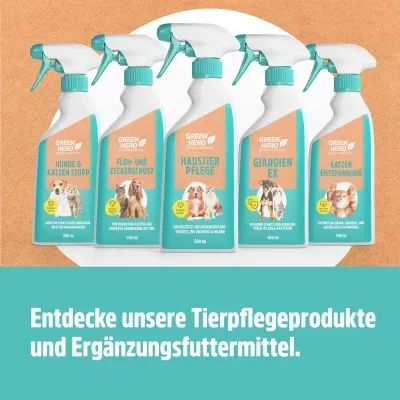 Thumbnail 4: Greenhero Haustierpflege pflegt die Haut bei Juckreiz und Milben
