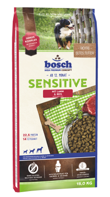 Bild 1 von 1: bosch Tiernahrung HPC Sensitive Lamm & Reis – Trockenfutter Hund – 15kg