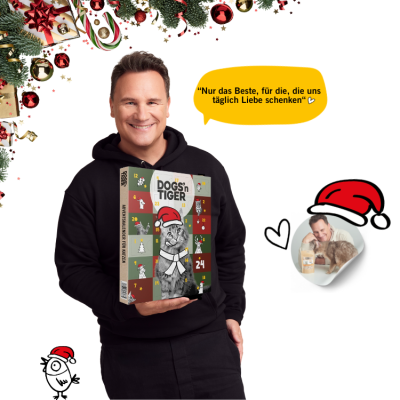 Thumbnail 3: Dogs'n Tiger Adventskalender 2024, Weihnachtsgeschenk, Katzen Snacks, Gefriergetrocknete Snacks, Enten, Huhn & Lachs, Weihnachtskalender