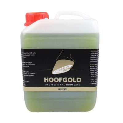 Thumbnail 3: Hoofgold Huföl für Pferde mit Pinsel - zur täglichen Hufpflege bei sprödem und brüchigem Horn - 500 ml