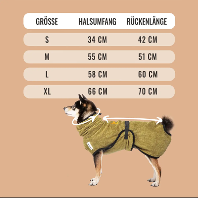 Thumbnail 2: Rudelkönig Hundebademantel aus 100% Baumwolle, Saugstarker Hundebademantel, Hunde Bademantel