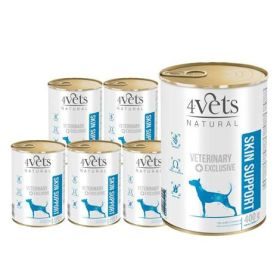 4vets NATURAL Skin Support 6 x 400g