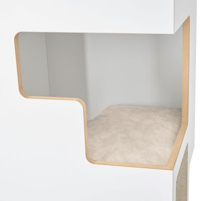 Thumbnail 19: stylecats® Kratzbaum Empire weiß hellgrau/hellgrau, 180 x 50 cm