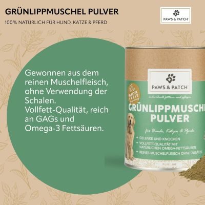 Thumbnail 4: Paws & Patch GRÜNLIPPMUSCHEL Pulver 250g