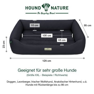 Thumbnail 3: HOUND&NATURE Öko-Hundebett LUZERN Dunkelblau XXL