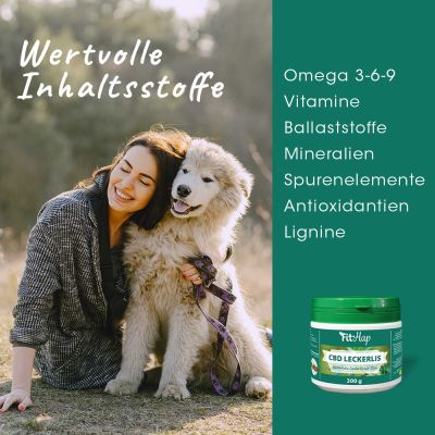 Thumbnail 5: Fit-Hap CBD Leckerlis 300 g – Natürliche Kaltpress-Snacks mit CBD für Hunde & Pferde