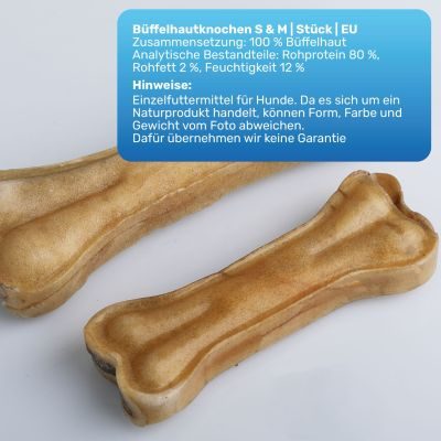 Thumbnail 3: BluePet Büffelhautknochen Größe L (ca 180g)
