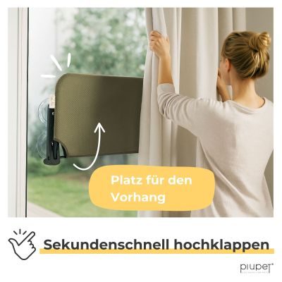 Thumbnail 2: PIUPET Katzenfensterliege I Klappbare Katzenliege mit Saugnäpfen I Wendbare Hängematte für Fenster I bis 20 kg