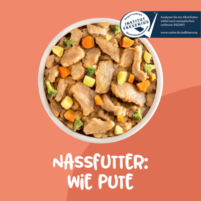 Thumbnail 2: Vutter! Vutter! Hundefutter vegan | Nassfutter Wie Pute | glutenfrei | Alleinfuttermittel | 12x400g | für Hunde | veganes Hundefutter