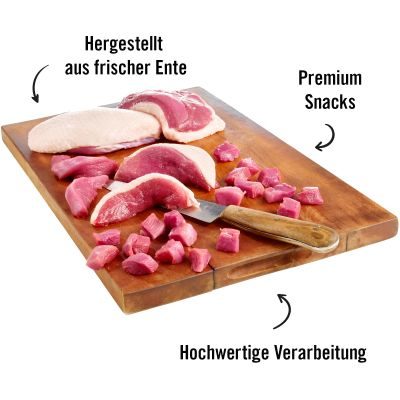 Thumbnail 5: Dogs'n Tiger Adult, Hunde Snacks, Fatzke, Leckerlies, 100% gefriergetrocknetes Entenbrustfilet, 14x80g