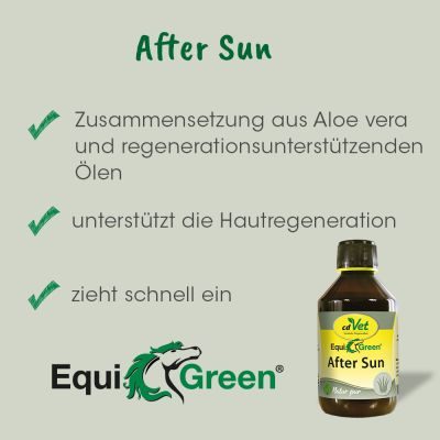 Thumbnail 7: cdVet EquiGreen After Sun 250 ml - Pflegespray für sonnengestresste Pferdehaut