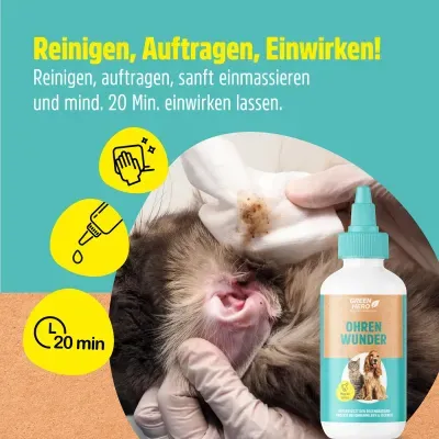 Thumbnail 4: Greenhero Ohrenwunder pflegt das Ohr bei Ohrenmilben