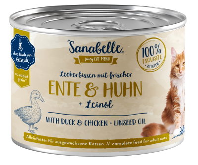 Sanabelle Sanabelle Nassfutter mit Ente & Huhn