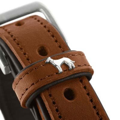 Thumbnail 3: HUNTER Halsband Larvik M (55), cognac/schwarz