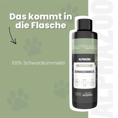 Thumbnail 4: ALPHAZOO Schwarzkümmelöl für Hunde