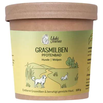 Yuki cares Pfotenbad Grasmilben