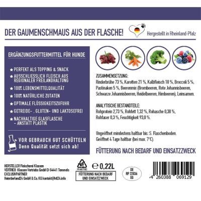 Thumbnail 10: TJURE TJURE Hund - Kalb mit Beeren 220 ml Flasche 12er Pack