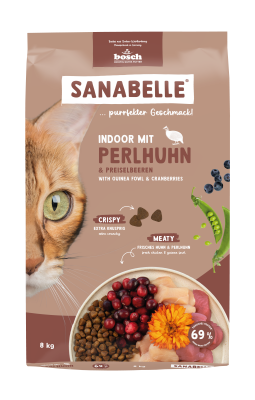 Thumbnail 1: Sanabelle Sanabelle Indoor Perlhuhn – Trockenfutter Wohnungskatzen – 8kg