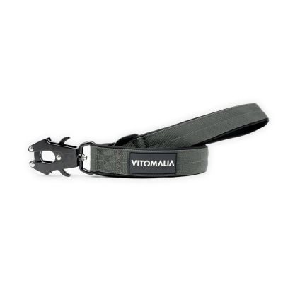 Vitomalia Extreme EditionTaktische Führleine mit Froschkarabiner aus Hartaluminium Anthrazit