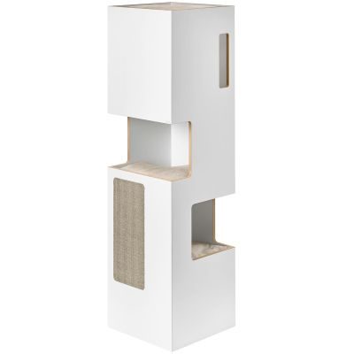 Thumbnail 16: stylecats® Kratzbaum Empire weiß hellgrau/hellgrau, 180 x 50 cm