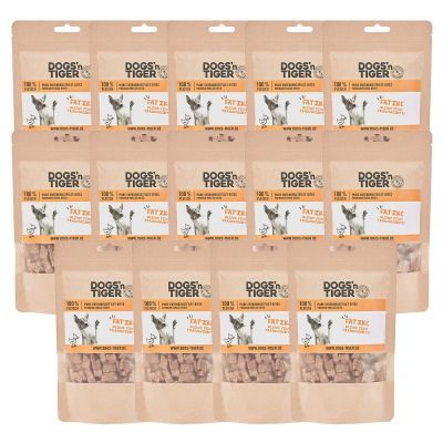 Thumbnail 1: Dogs'n Tiger Adult, Hunde Snacks, Fatzke, Leckerlies, 100% gefriergetrocknetes Entenbrustfilet, 14x80g