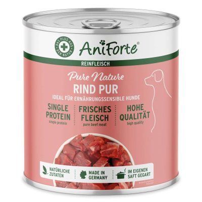 Thumbnail 2: AniForte Nassfutter Rind Pur 6 x 400 g