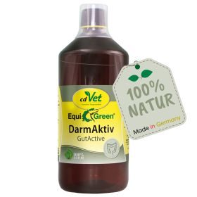 cdVet EquiGreen DarmAktiv 1 L - Natürlich fermentiertes Ergänzungsfuttermittel für die Pferdes Darmflora