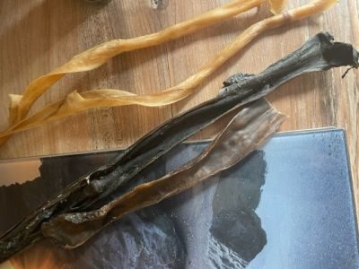 Thumbnail 2: kauartikel.com Reh-Haut 50-70cm, gerollt - Hunde-Kauartikel - Hunde-Snack - Hypoallergen-Kausnack - Wild-Leckerli