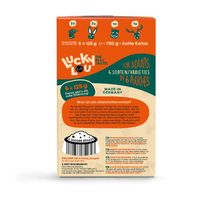 Thumbnail 5: Lucky Lou® Lucky Lou® Lifestage Adult Wild-Mix 6er-Pack 125g