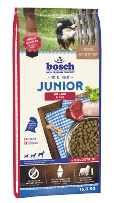 Bild 1 von 1: bosch Tiernahrung HPC Junior Lamm & Reis Hundefutter – leicht verdaulich – 15kg