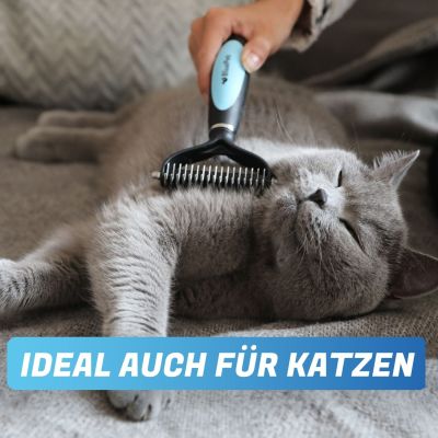 Thumbnail 12: BluePet Fellwechsel Sparset: UnterwollHarke 'UnterwollToll' & Fellpflegespray - glättet die Haarstruktur, entfernt sanft UnterwolleUnterwollbürste + Spray