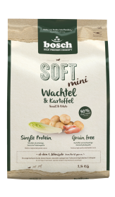bosch Tiernahrung HPC SOFT Mini Wachtel & Kartoffel – Trockenfutter – 2,5kg