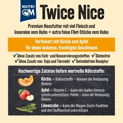 Thumbnail 4: NutriQM NutriQM Twice Nice Huhn & Hühnerbrustfilet 6 x 800g